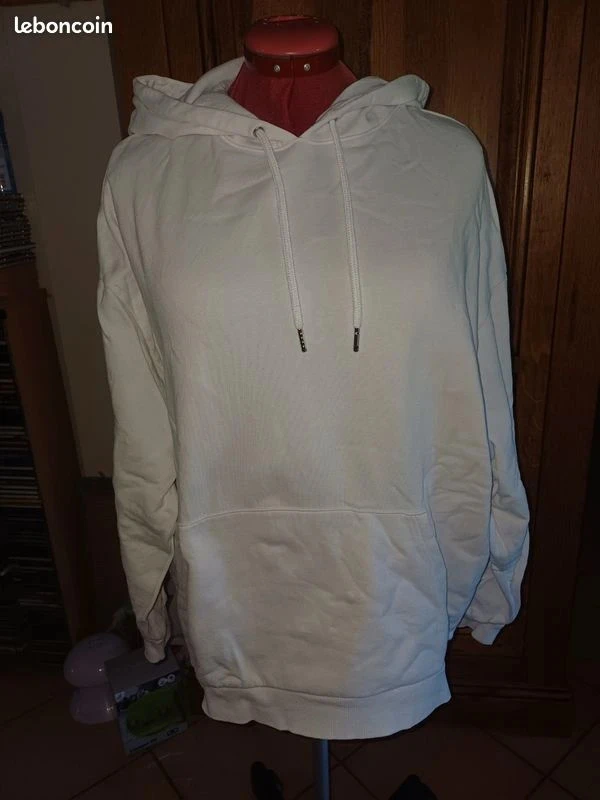 Unisex white hoodie – photo 3
